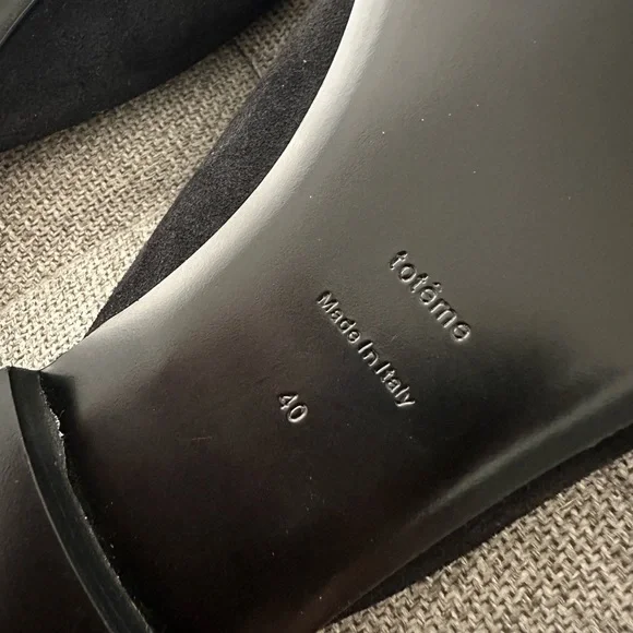 Toteme Black Suede Sandals - Picture 6 of 6